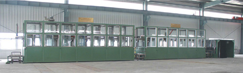 多槽式超聲波清洗、滲透探傷自動生產(chǎn)線